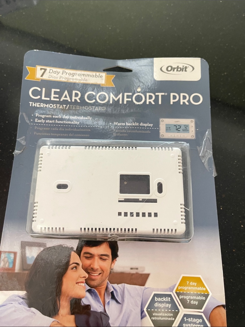 Orbit Clear Comfort Pro Programmable Thermostat - White